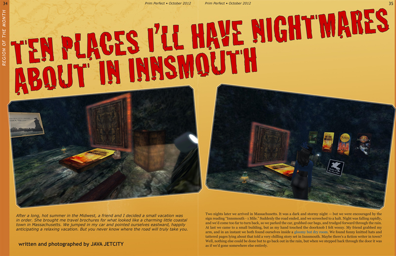Prim Perfect No.43: October 2012 - Ten Places in Innsmouth by Java Jetcity